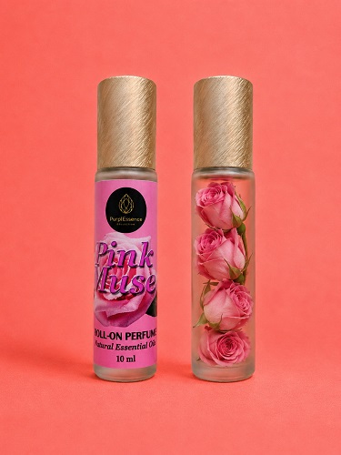 PurplEssence prirodni eterični roll-on parfem 10 ml Pink Muse