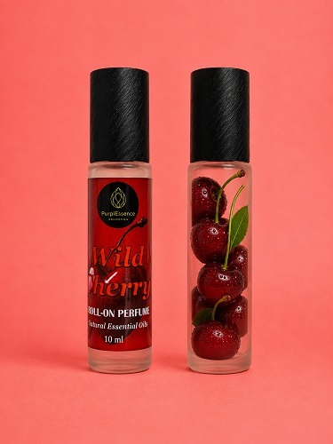 PurplEssence prirodni eterični roll-on parfem 10 ml Wild Cherry