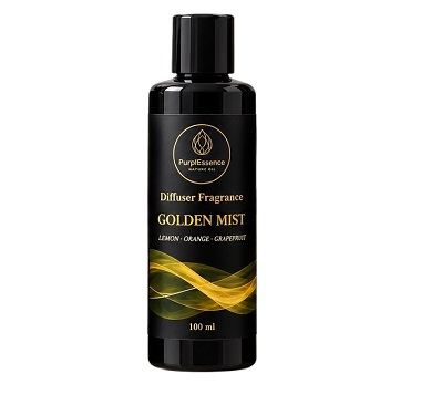 PurplEssence Golden Mist – Citrusni miris za difuzor 100 ml